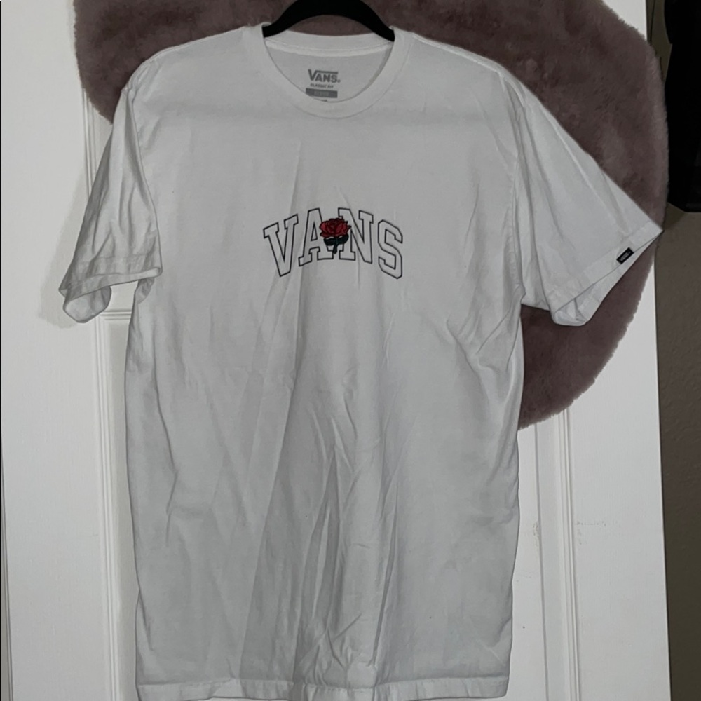 Vans White Short Sleeve Tee Classic Logo